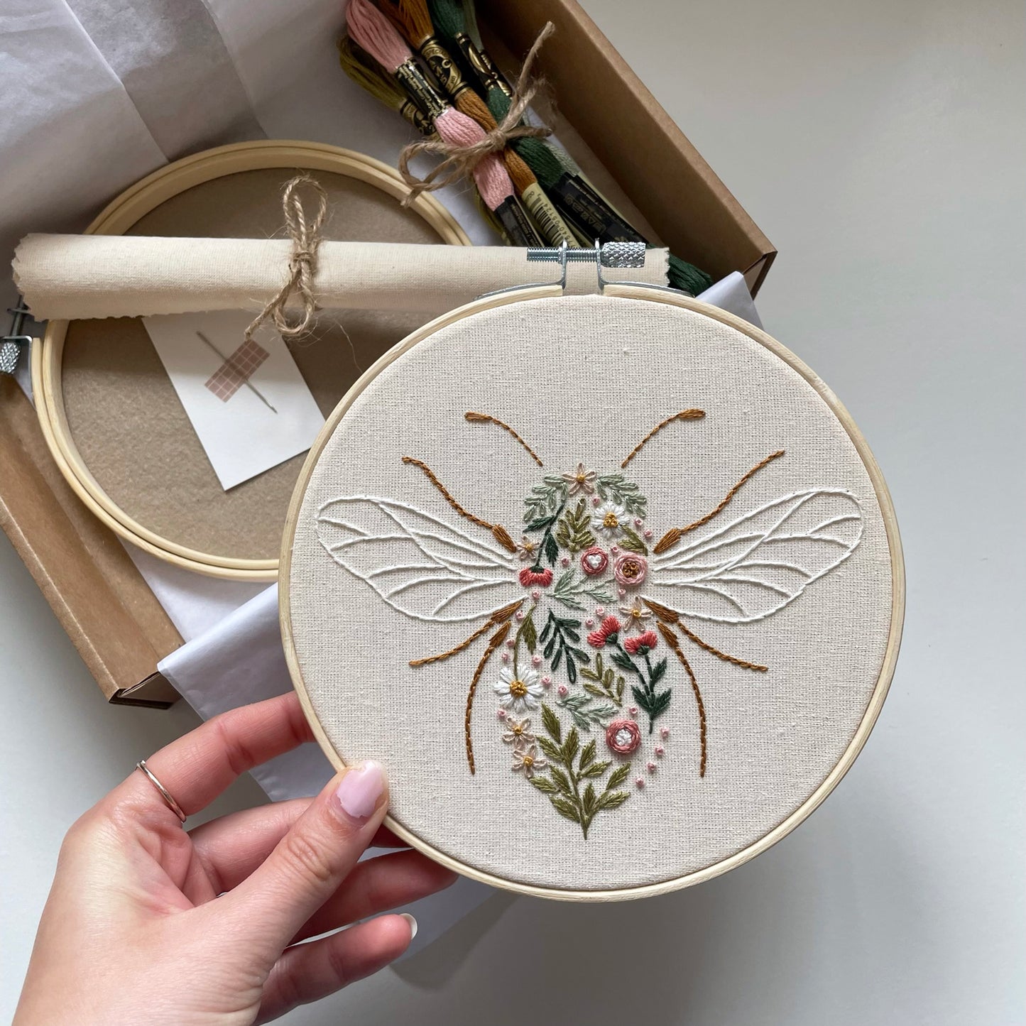 Wildflower Bee Embroidery Kit