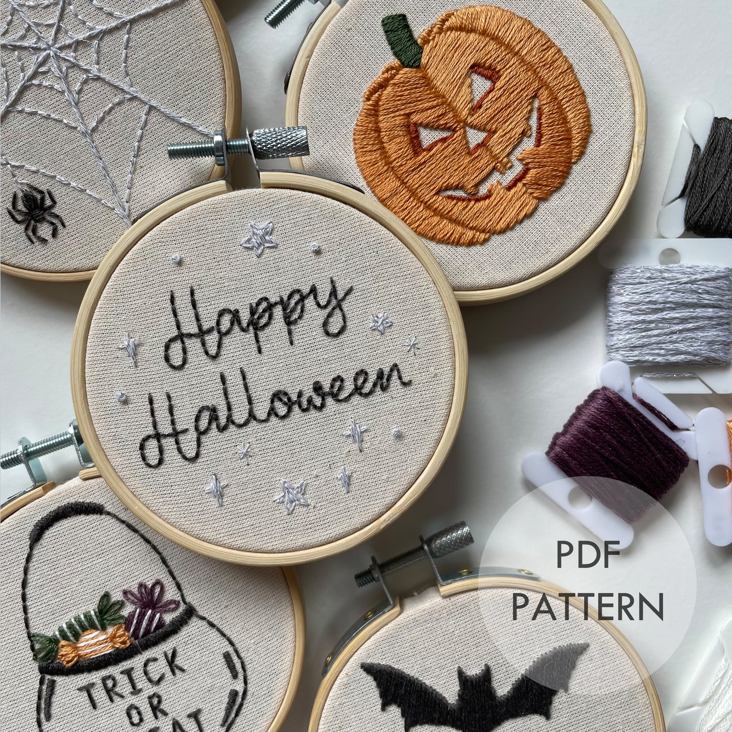 Halloween Ornaments Collection Digital Pattern