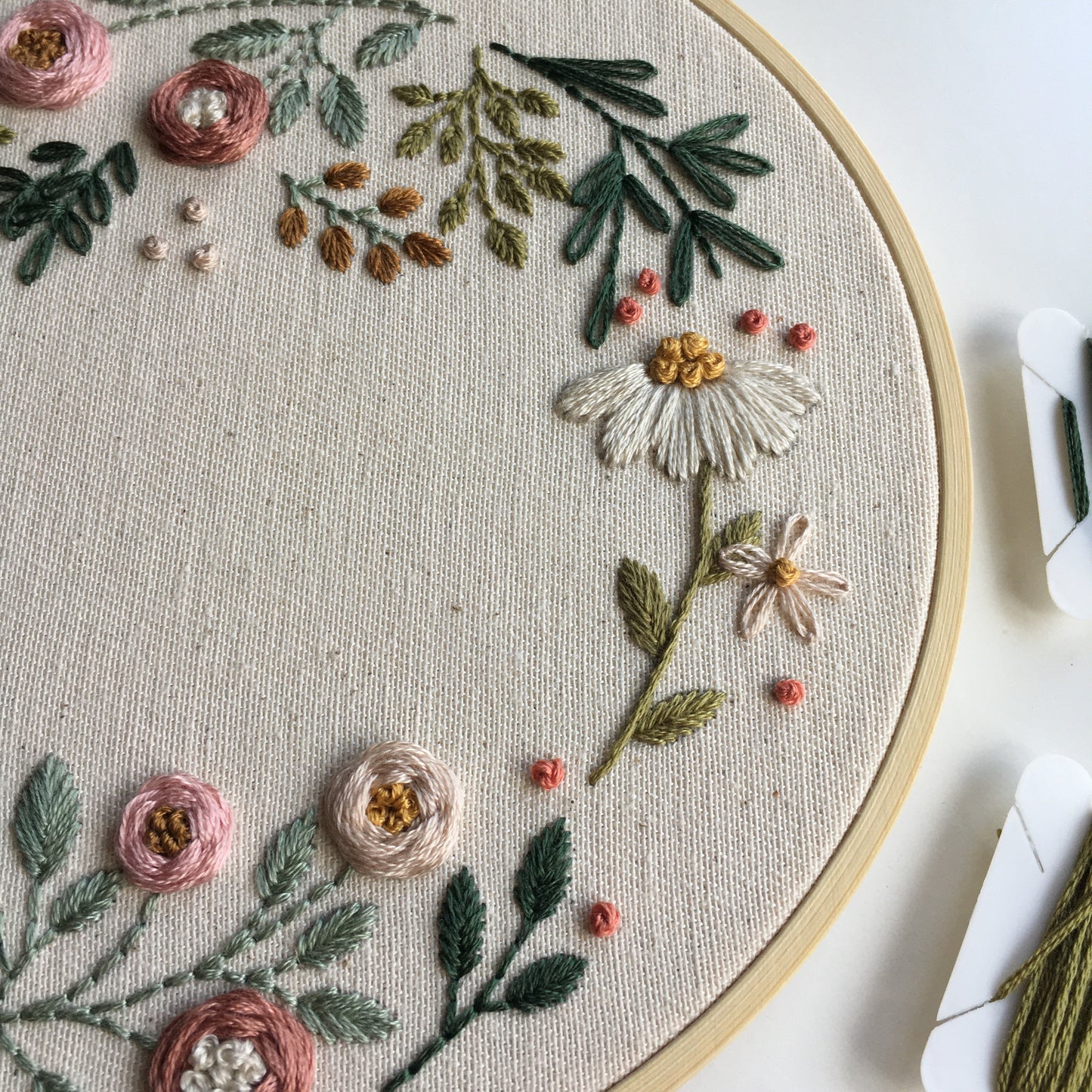 Wildflower Wreath Embroidery Kit