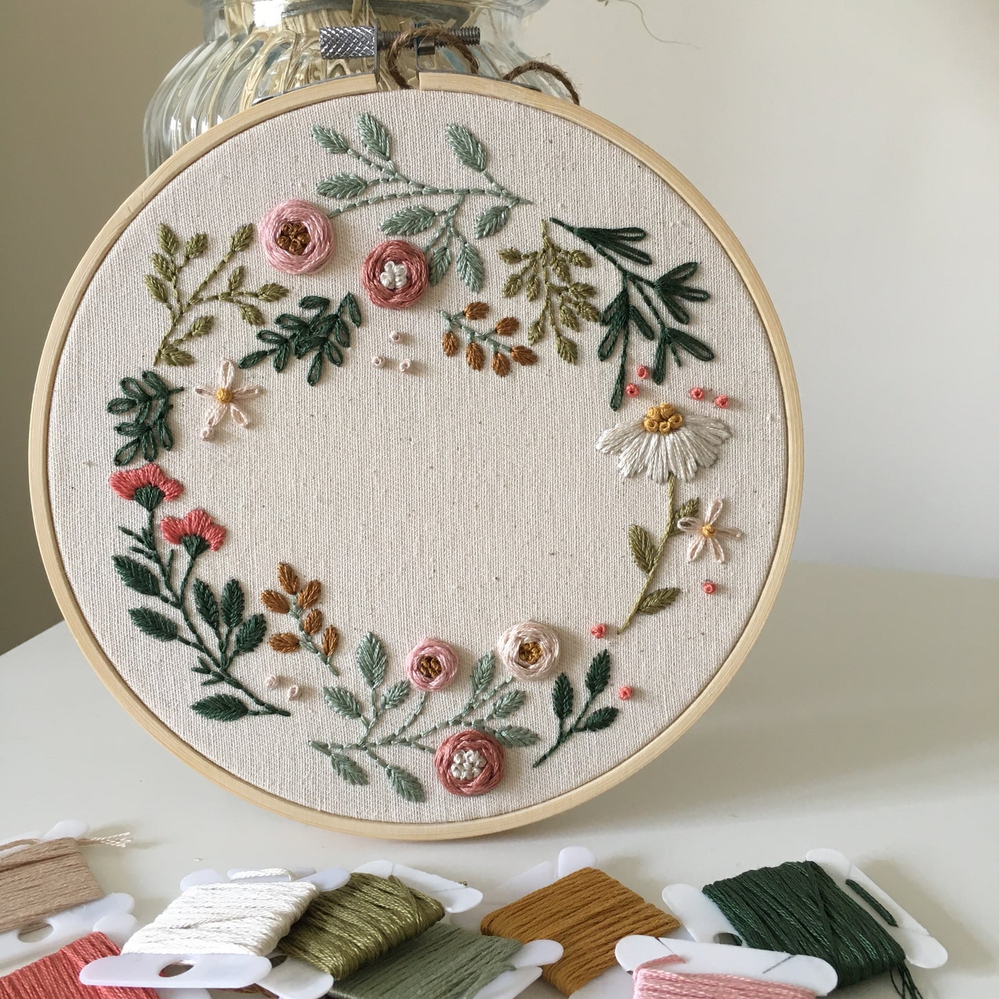 Wildflower Wreath Embroidery Kit