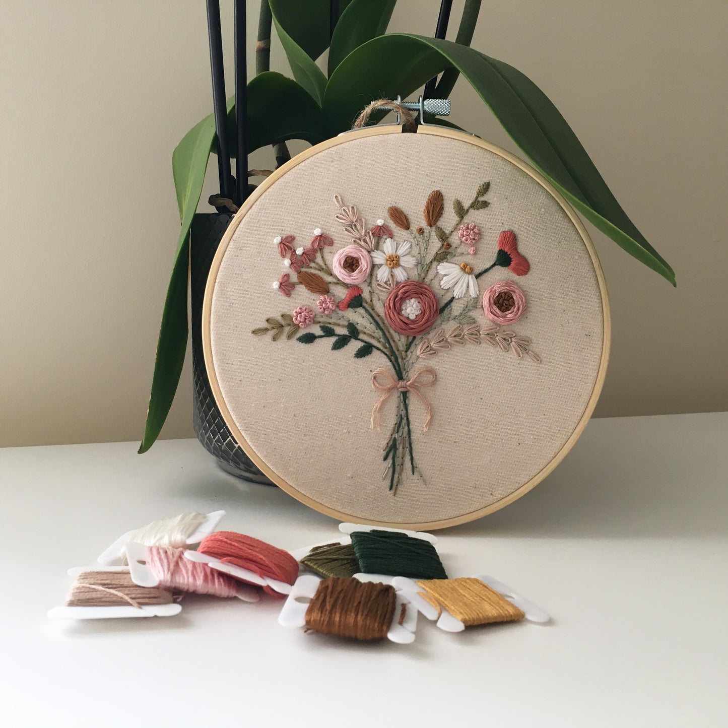 Wildflower Bouquet Embroidery Kit