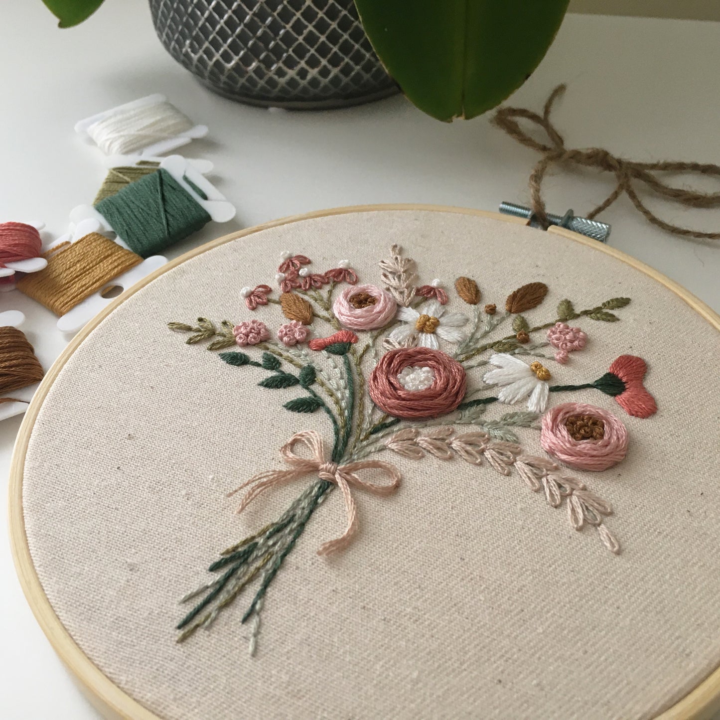 Wildflower Bouquet Embroidery Kit