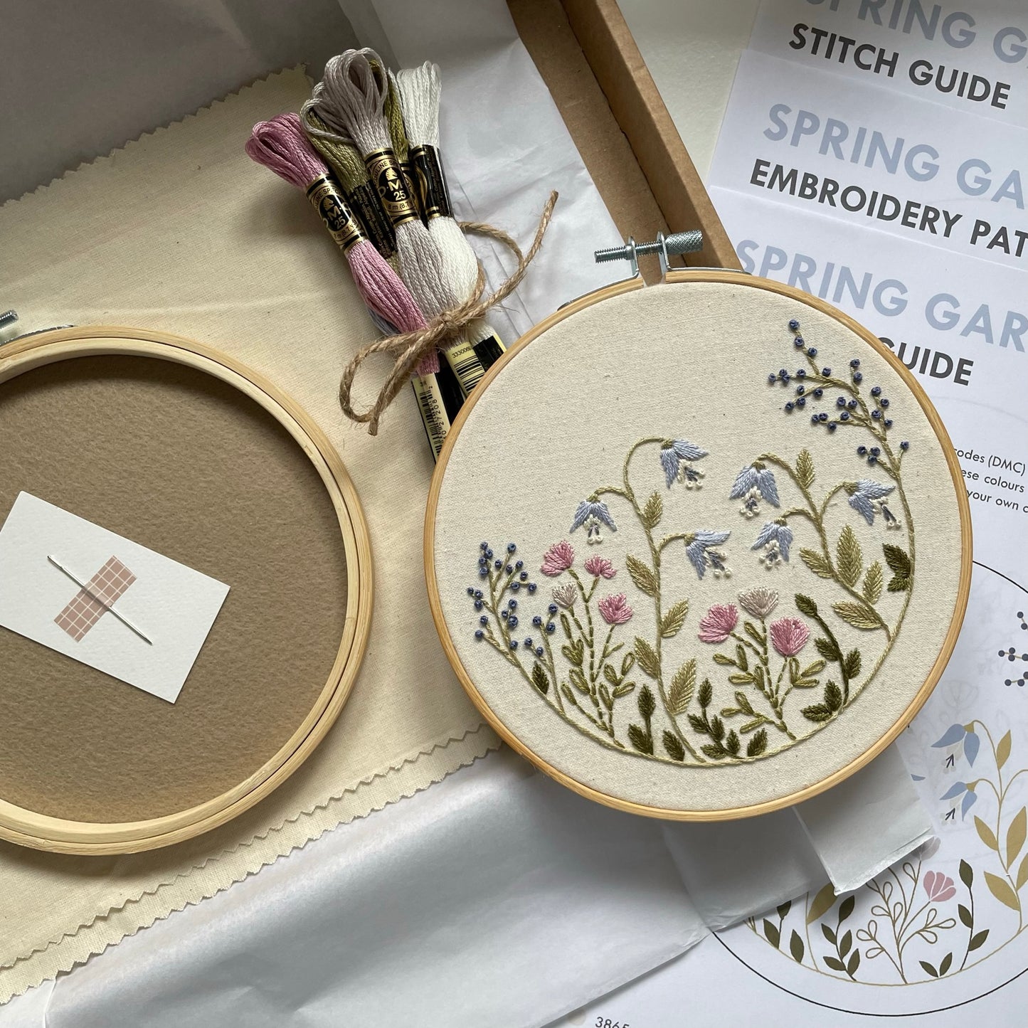 Spring Flower Garden Embroidery Kit