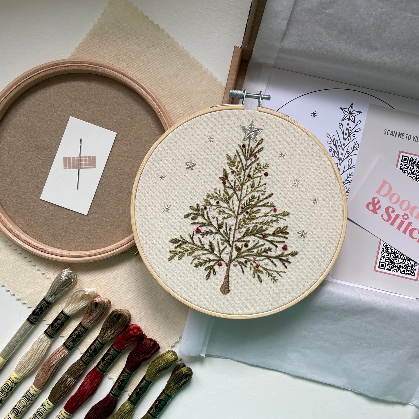 Christmas Tree Embroidery Kit