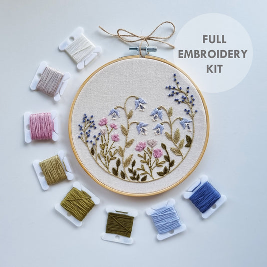 Spring Flower Garden Embroidery Kit