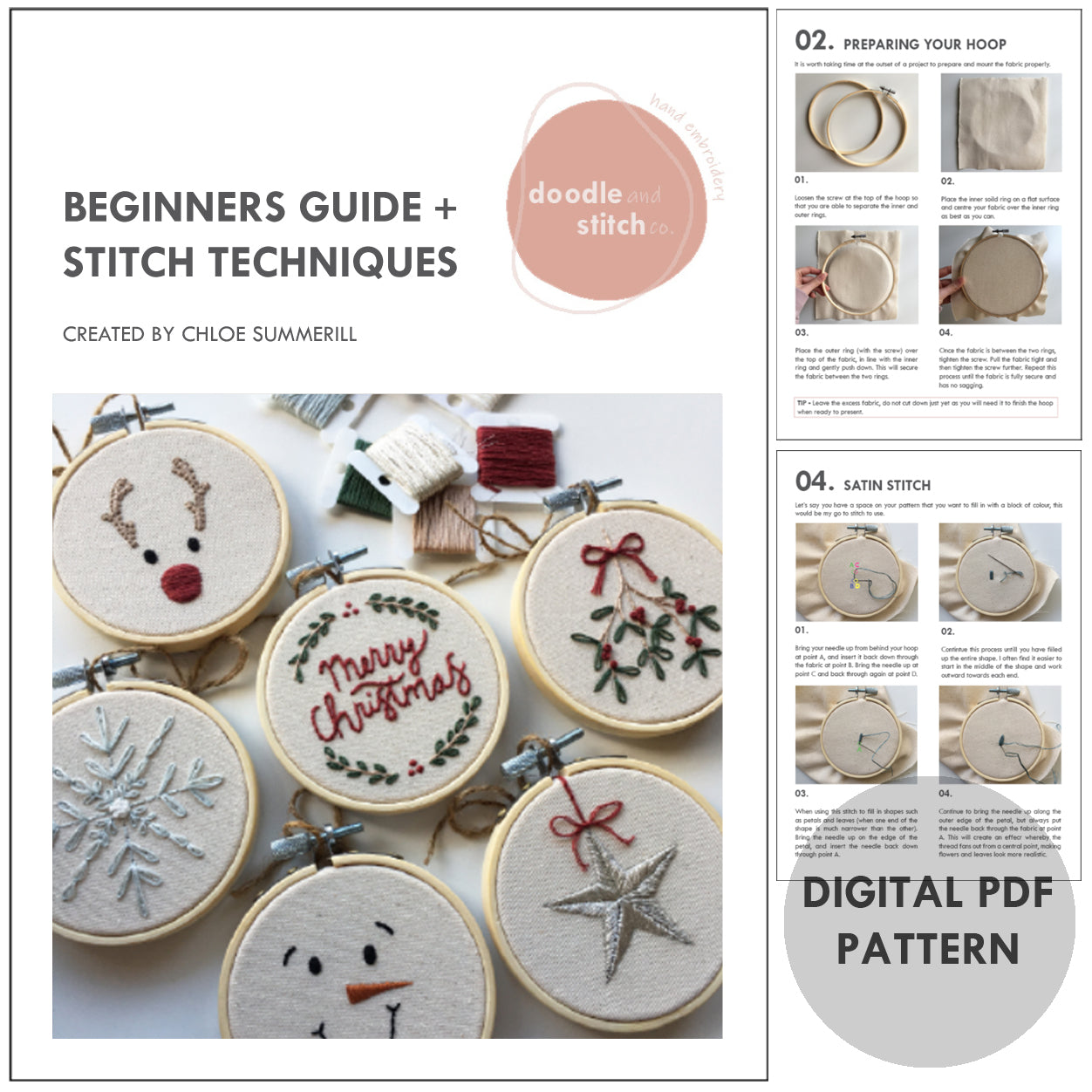 Christmas Bauble Ornaments 1 Digital Pattern