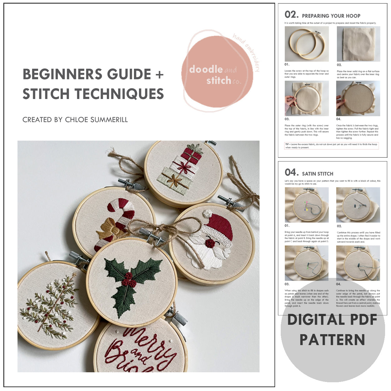 Christmas Bauble Ornaments Collection 2 Digital Pattern