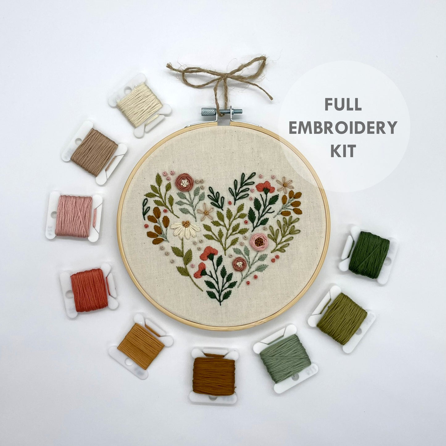 Wildflower Heart Embroidery Kit