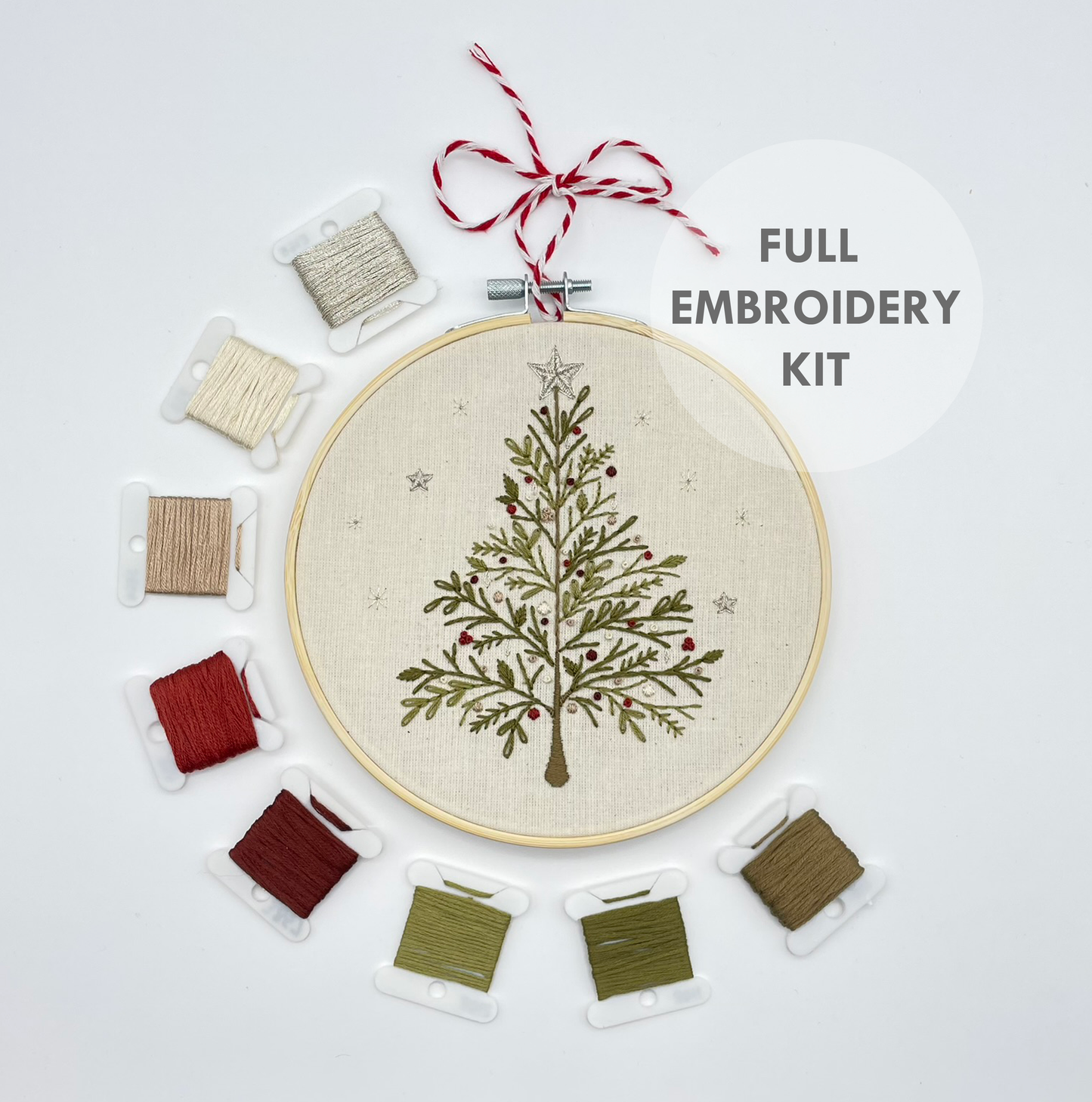 Christmas Tree Embroidery Kit