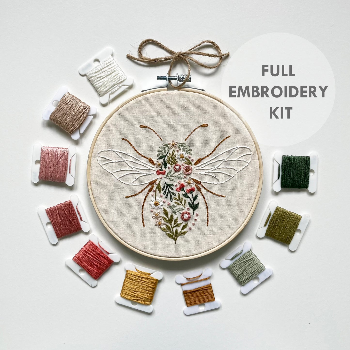 Wildflower Bee Embroidery Kit