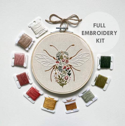 Wildflower Bee Embroidery Kit